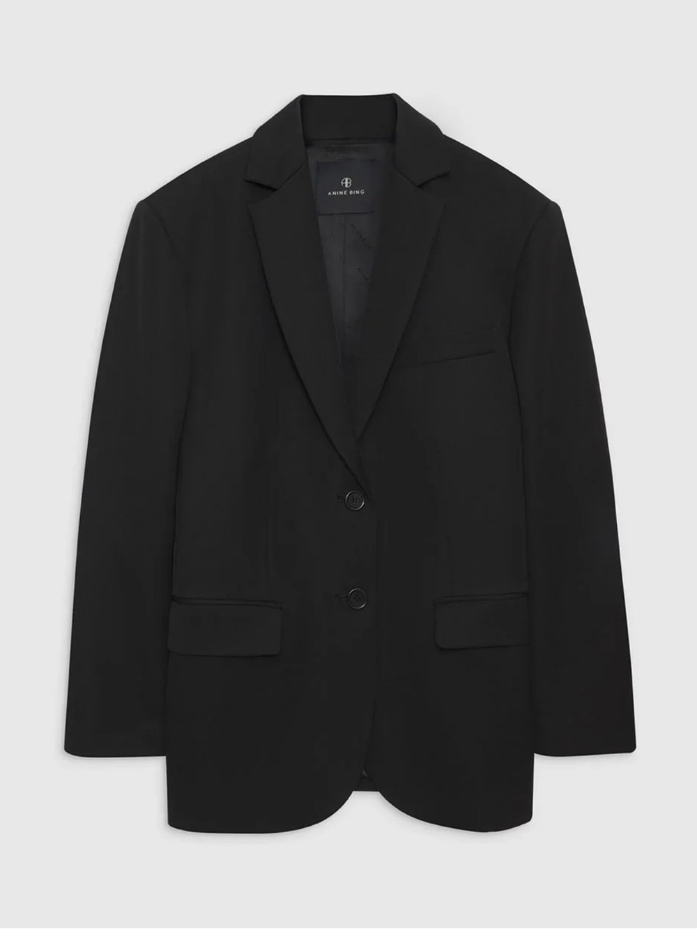 ANINE BING Black Oversized Quinn Blazer - Picture 2 of 9